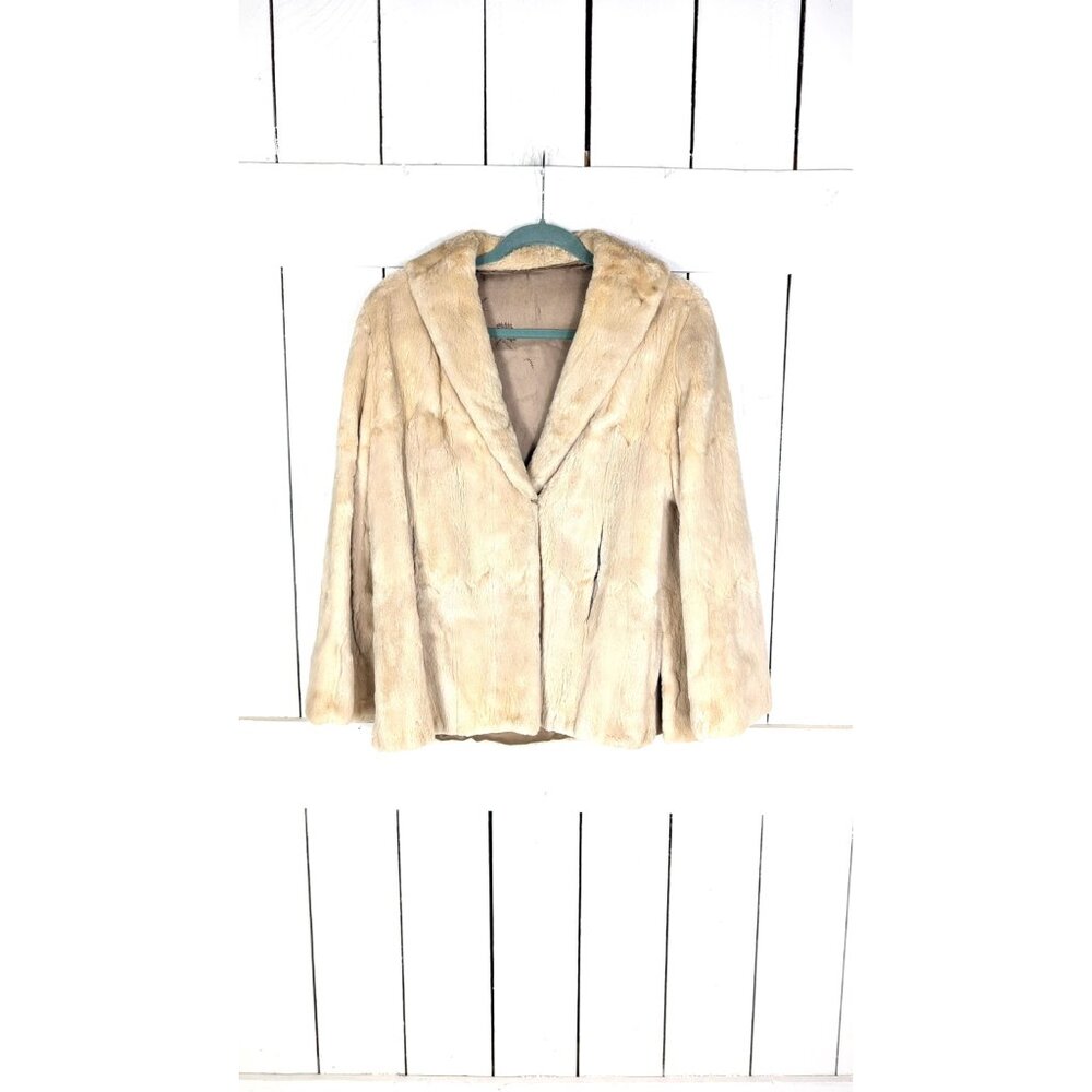 Vintage genuine fur coat jacket - Picture 5 of 6